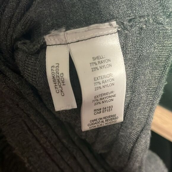 Calvin Klein Dark Grey Cowl Neck Sweater size medium - Picture 4 of 5